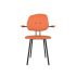 lensvelt maarten baas chair 102 not stackable with armrests backrest g burn orange 102 black ral9005 hard leg ends