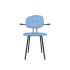 lensvelt maarten baas chair 102 not stackable with armrests backrest e blue horizon 040 black ral9005 hard leg ends