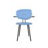 lensvelt maarten baas chair 102 not stackable with armrests backrest f blue horizon 040 black ral9005 hard leg ends
