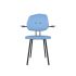 lensvelt maarten baas chair 102 not stackable with armrests backrest g blue horizon 040 black ral9005 hard leg ends