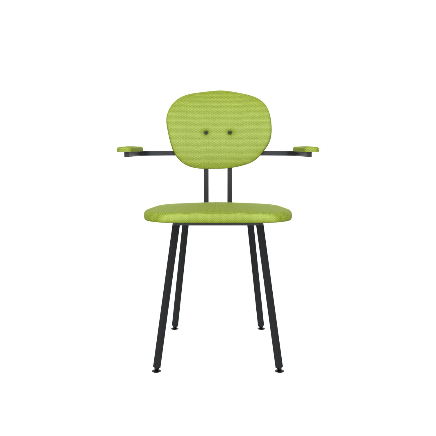 lensvelt maarten baas chair 102 not stackable with armrests backrest a fairway green 020 black ral9005 hard leg ends