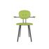 lensvelt maarten baas chair 102 not stackable with armrests backrest a fairway green 020 black ral9005 hard leg ends