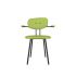 lensvelt maarten baas chair 102 not stackable with armrests backrest c fairway green 020 black ral9005 hard leg ends