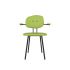lensvelt maarten baas chair 102 not stackable with armrests backrest e fairway green 020 black ral9005 hard leg ends