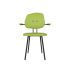 lensvelt maarten baas chair 102 not stackable with armrests backrest g fairway green 020 black ral9005 hard leg ends