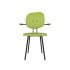 lensvelt maarten baas chair 102 not stackable with armrests backrest h fairway green 020 black ral9005 hard leg ends