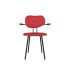 lensvelt maarten baas chair 102 not stackable with armrests backrest b grenada red 010 black ral9005 hard leg ends