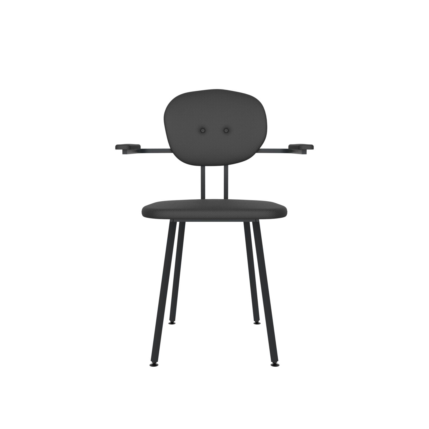 lensvelt maarten baas chair 102 not stackable with armrests backrest a havana black 090 black ral9005 hard leg ends
