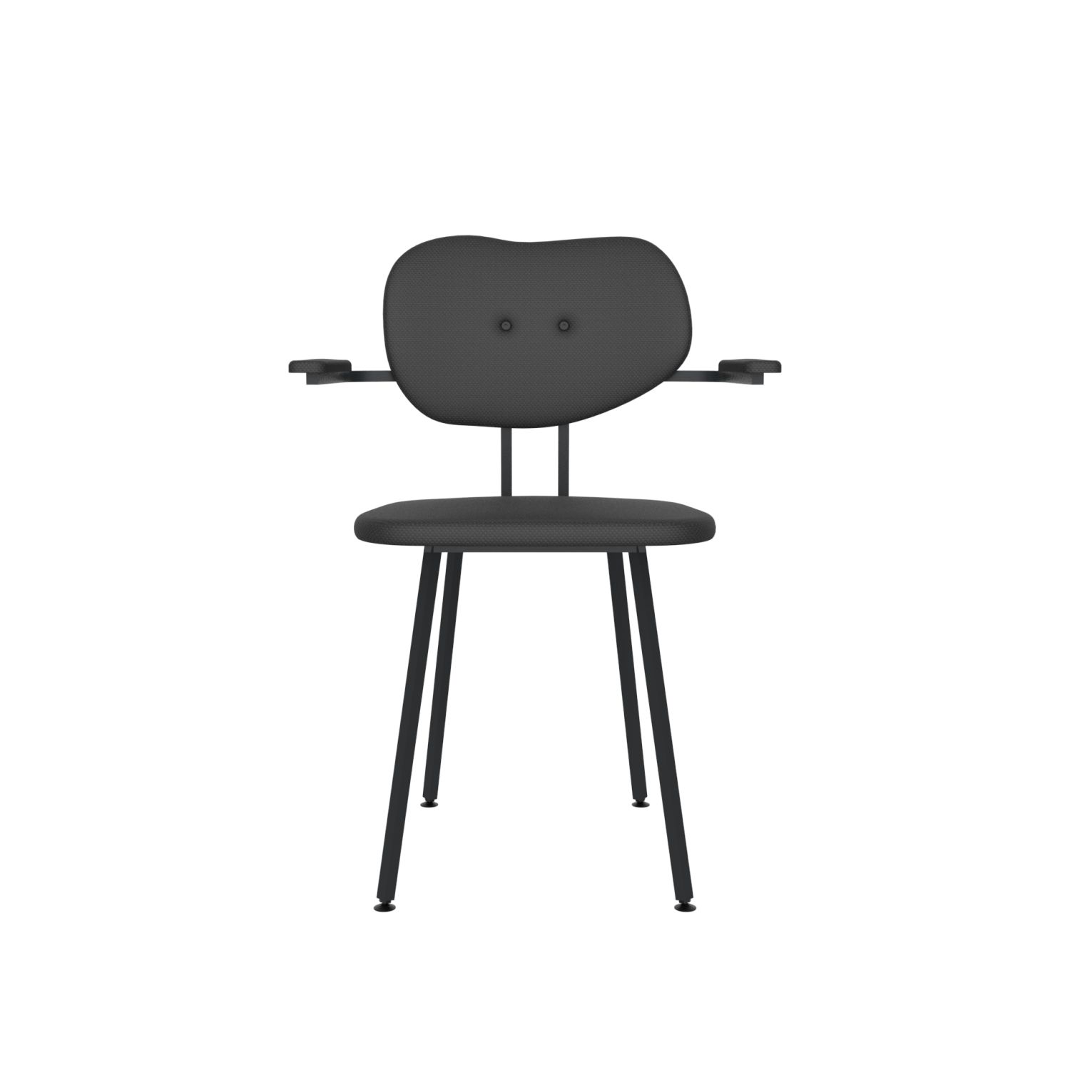 lensvelt maarten baas chair 102 not stackable with armrests backrest b havana black 090 black ral9005 hard leg ends