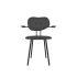 lensvelt maarten baas chair 102 not stackable with armrests backrest b havana black 090 black ral9005 hard leg ends