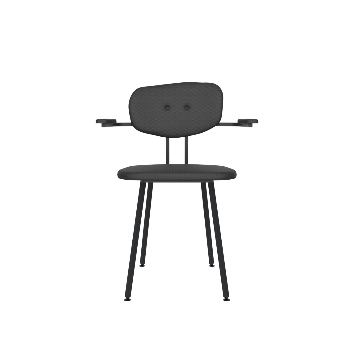 lensvelt maarten baas chair 102 not stackable with armrests backrest c havana black 090 black ral9005 hard leg ends
