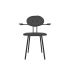 lensvelt maarten baas chair 102 not stackable with armrests backrest d havana black 090 black ral9005 hard leg ends