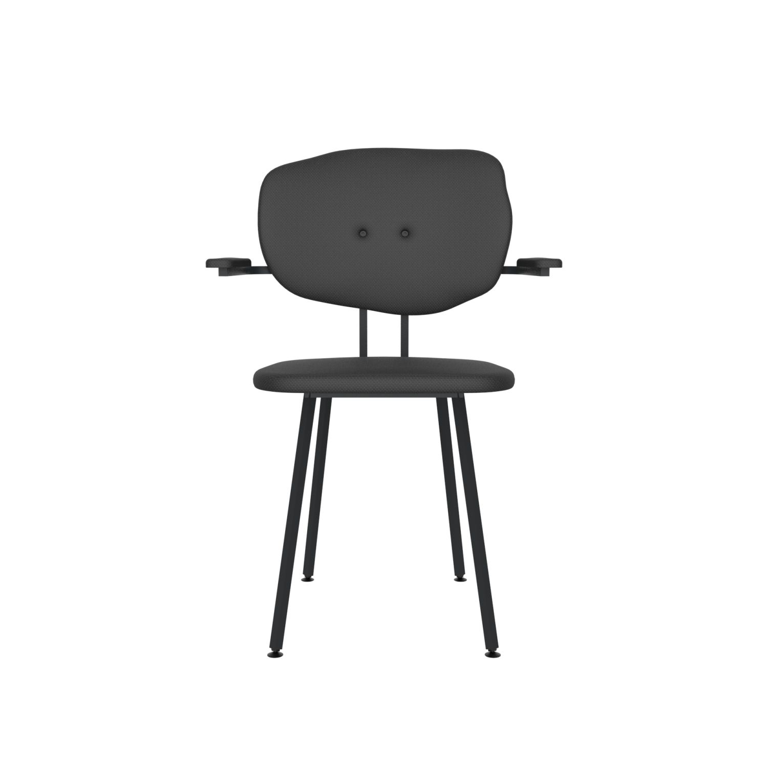 lensvelt maarten baas chair 102 not stackable with armrests backrest f havana black 090 black ral9005 hard leg ends