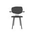 lensvelt maarten baas chair 102 not stackable with armrests backrest f havana black 090 black ral9005 hard leg ends