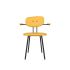 lensvelt maarten baas chair 102 not stackable with armrests backrest c lemon yellow 051 black ral9005 hard leg ends