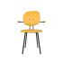 lensvelt maarten baas chair 102 not stackable with armrests backrest h lemon yellow 051 black ral9005 hard leg ends