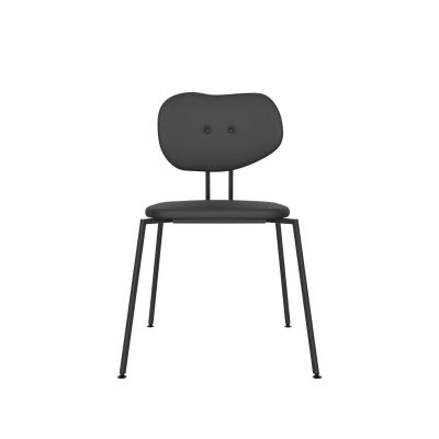 Lensvelt Maarten Baas Chair 141 (Stackable - Without Armrests) Backrest B Havana Black 090 Black (RAL9005) Hard Leg Ends