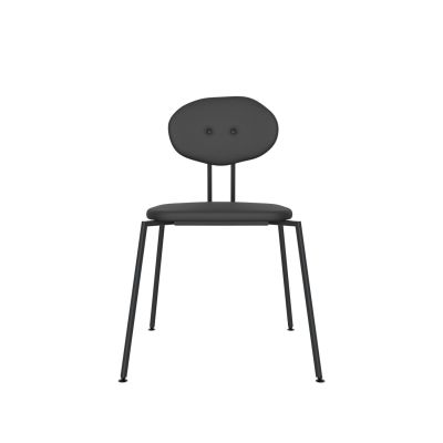 Lensvelt Maarten Baas Chair 141 (Stackable - Without Armrests) Backrest D Havana Black 090 Black (RAL9005) Hard Leg Ends