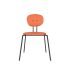 lensvelt maarten baas chair 141 stackable without armrests backrest a burn orange 102 black ral9005 hard leg ends