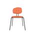 lensvelt maarten baas chair 141 stackable without armrests backrest e burn orange 102 black ral9005 hard leg ends