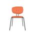 lensvelt maarten baas chair 141 stackable without armrests backrest f burn orange 102 black ral9005 hard leg ends