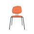 lensvelt maarten baas chair 141 stackable without armrests backrest g burn orange 102 black ral9005 hard leg ends