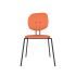 lensvelt maarten baas chair 141 stackable without armrests backrest h burn orange 102 black ral9005 hard leg ends