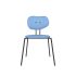 lensvelt maarten baas chair 141 stackable without armrests backrest b blue horizon 040 black ral9005 hard leg ends