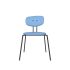 lensvelt maarten baas chair 141 stackable without armrests backrest c blue horizon 040 black ral9005 hard leg ends