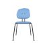 lensvelt maarten baas chair 141 stackable without armrests backrest g blue horizon 040 black ral9005 hard leg ends