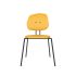 lensvelt maarten baas chair 141 stackable without armrests backrest g lemon yellow 051 black ral9005 hard leg ends