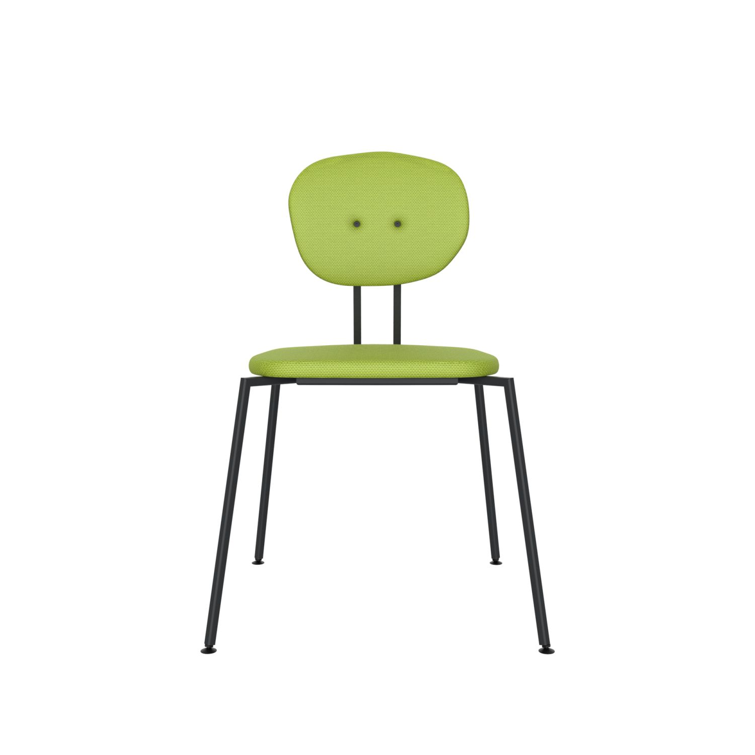 lensvelt maarten baas chair 141 stackable without armrests backrest a fairway green 020 black ral9005 hard leg ends
