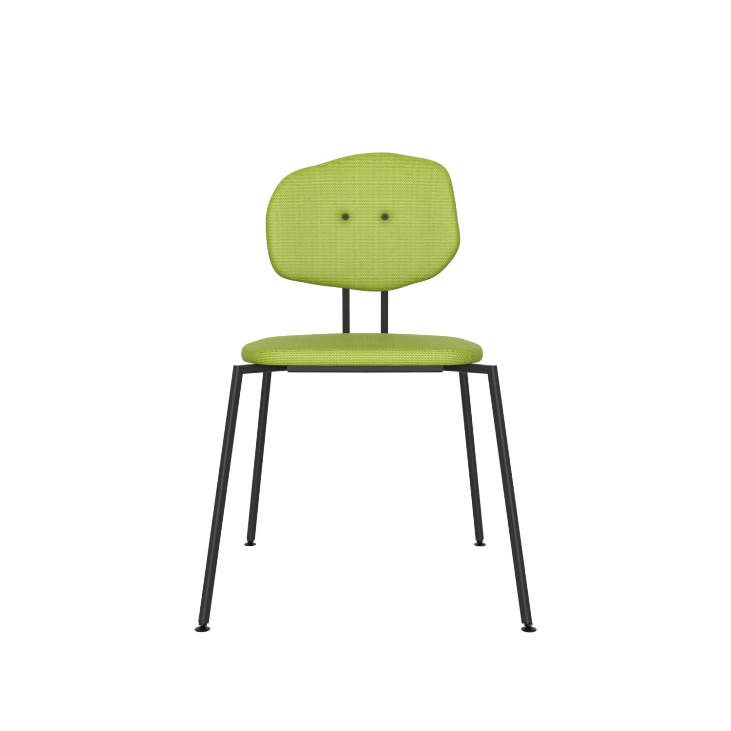 lensvelt maarten baas chair 141 stackable without armrests backrest e fairway green 020 black ral9005 hard leg ends