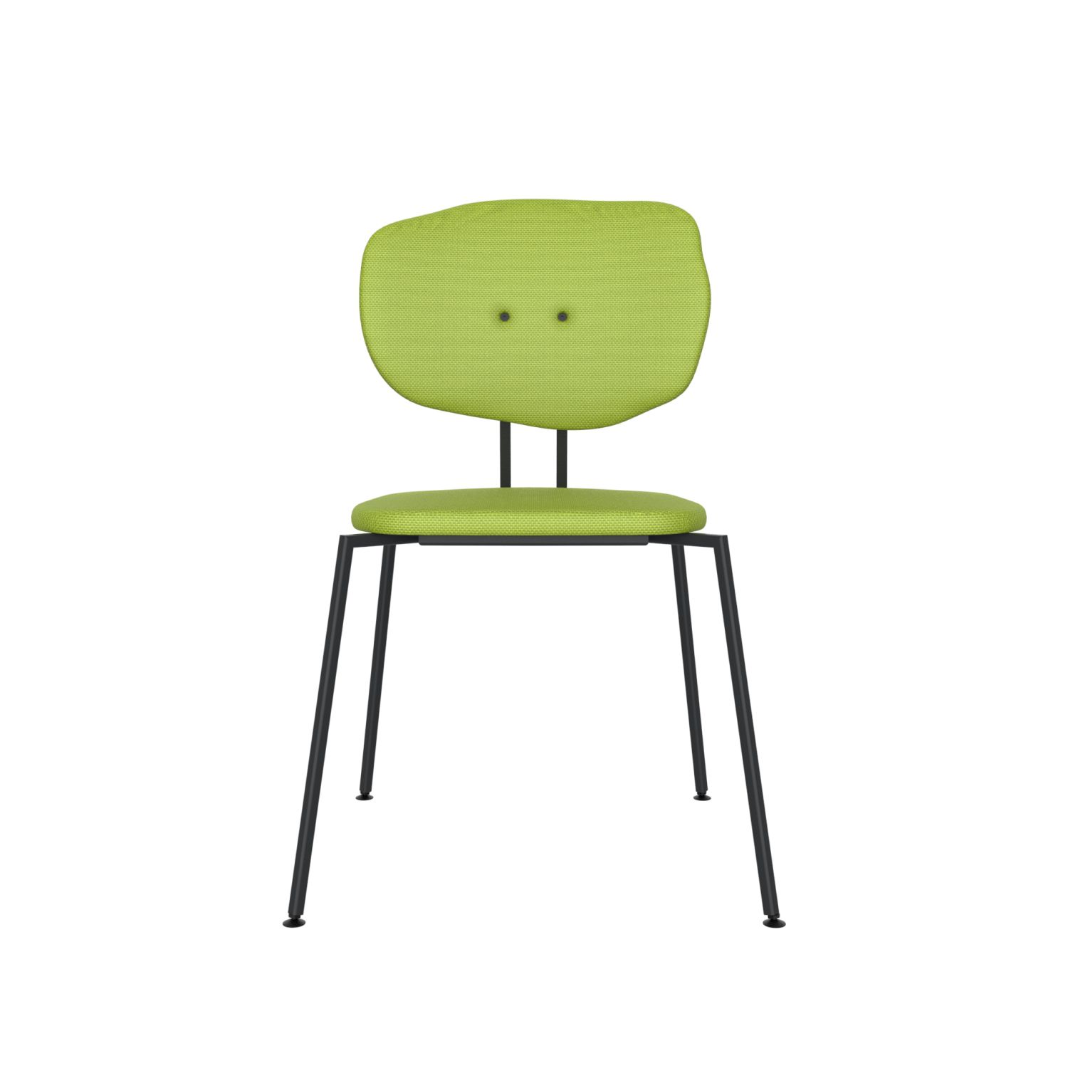 lensvelt maarten baas chair 141 stackable without armrests backrest f fairway green 020 black ral9005 hard leg ends