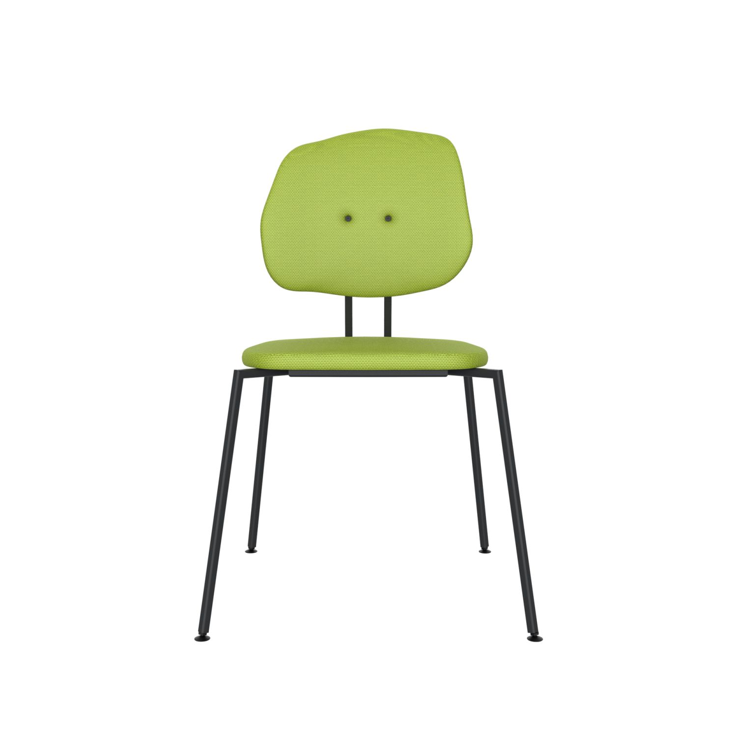 lensvelt maarten baas chair 141 stackable without armrests backrest g fairway green 020 black ral9005 hard leg ends