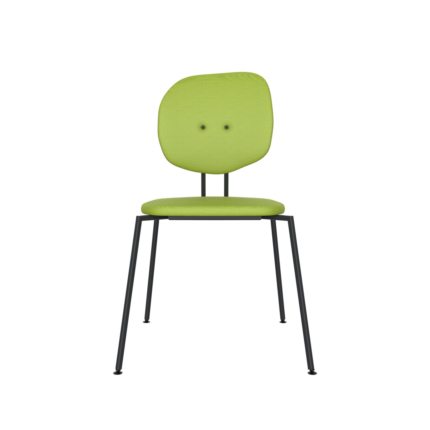 lensvelt maarten baas chair 141 stackable without armrests backrest h fairway green 020 black ral9005 hard leg ends