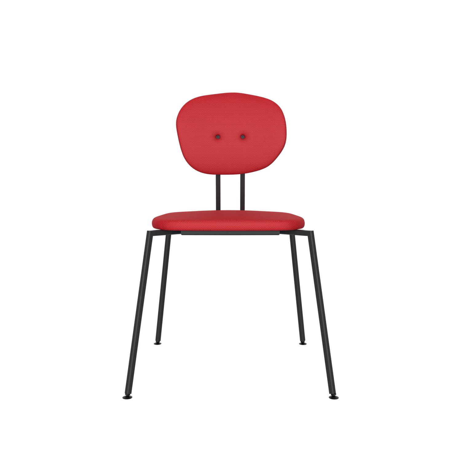 lensvelt maarten baas chair 141 stackable without armrests backrest a grenada red 010 black ral9005 hard leg ends