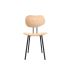 lensvelt maarten baas chair wooden 101 not stackable without armrests backrest b european oak natural black ral9005 hard leg ends