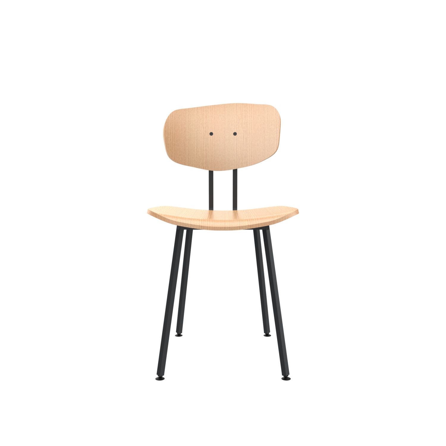 lensvelt maarten baas chair wooden 101 not stackable without armrests backrest c european oak natural black ral9005 hard leg ends