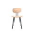 lensvelt maarten baas chair wooden 101 not stackable without armrests backrest c european oak natural black ral9005 hard leg ends