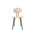 lensvelt maarten baas chair wooden 101 not stackable without armrests backrest d european oak natural black ral9005 hard leg ends