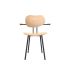 lensvelt maarten baas chair wooden 102 not stackable with armrests backrest b european oak natural black ral9005 hard leg ends