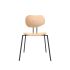 lensvelt maarten baas chair wooden 141 stackable without armrests backrest b european oak natural black ral9005 hard leg ends