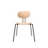 lensvelt maarten baas chair wooden 141 stackable without armrests backrest c european oak natural black ral9005 hard leg ends
