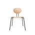lensvelt maarten baas chair wooden 141 stackable without armrests backrest e european oak natural black ral9005 hard leg ends