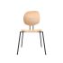 lensvelt maarten baas chair wooden 141 stackable without armrests backrest h european oak natural black ral9005 hard leg ends