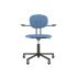 lensvelt maarten baas office chair with armrests backrest a blue horizon 040 black ral9005 soft wheels