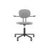 lensvelt maarten baas office chair with armrests backrest a breeze light grey 171 black ral9005 soft wheels