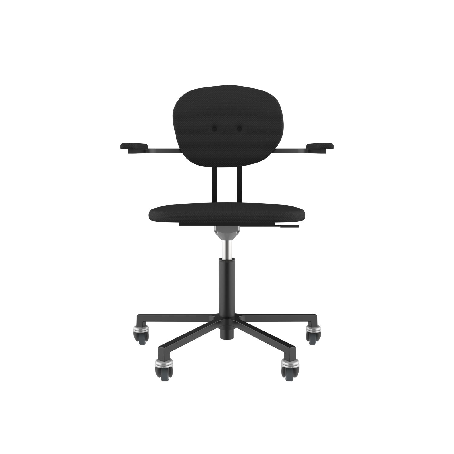 lensvelt maarten baas office chair with armrests backrest a havana black 090 black ral9005 soft wheels