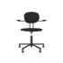 lensvelt maarten baas office chair with armrests backrest a havana black 090 black ral9005 soft wheels